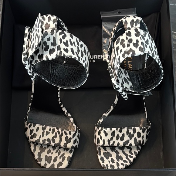 Saint Laurent Animal Print Heels - Picture 8 of 13